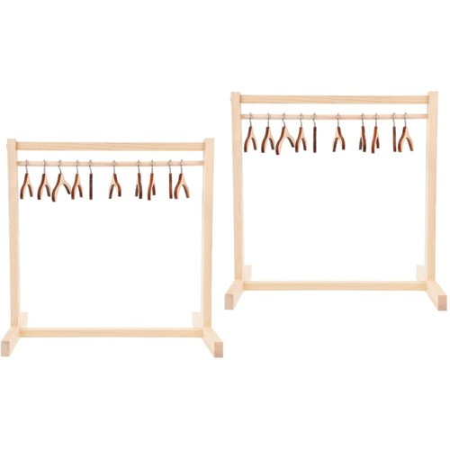 Ancien Cintre Enfant Décoratif En Bois Peint – Poupée Années 20-30 – Déco RARE