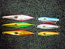 "6" BLACK DOG 250g Vertical Jigs 250 Gram Fishing Jigs Shimano Flat Fall