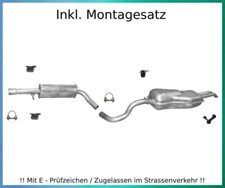 Auspuffanlage VW Bora 1.6 2.0 Auspuff Endtopf Mitteltopf Montagesatz
