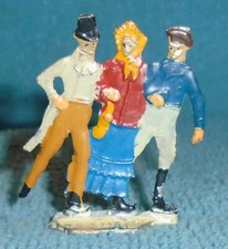 Vintage Heinrichsen German Flat Lead "Skating Trio" Near Mint Free Shipping