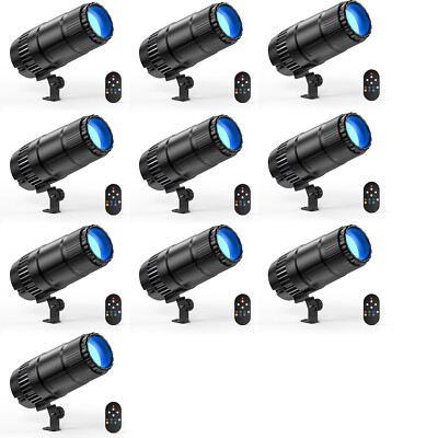 70W Strobe Pin Spot Light RGBW LED Stage DJ Lighting Beam Halloween w/Remote