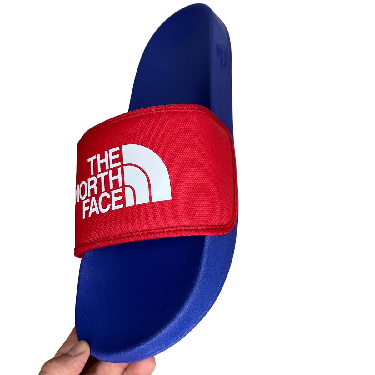 The North Face Mens Slide Sandals Size 13 Blue Red