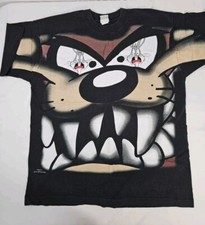 VTG 1997 Looney Tunes single stitch Bugs Bunny Tasmanian Devil T-Shirt men's L