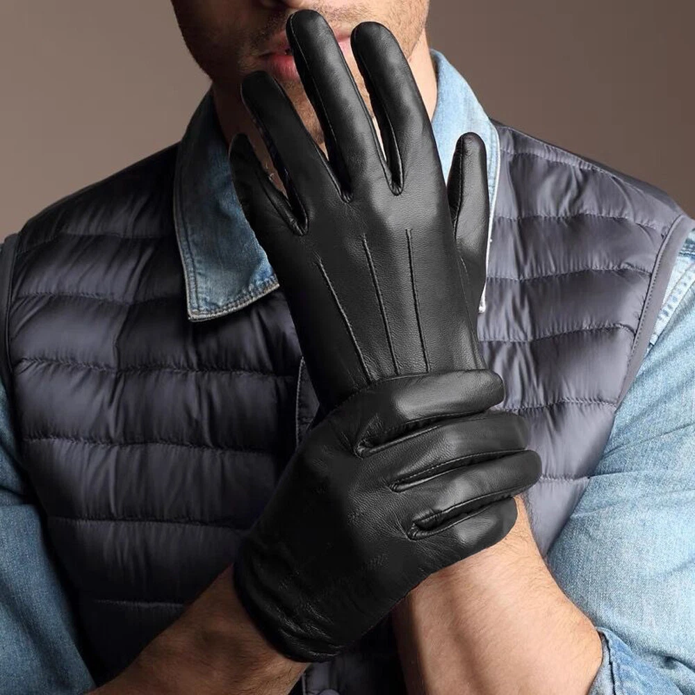 For Men Winter Warm Thermal Touchscreen Texting Typing Driving Motorcycle Gloves