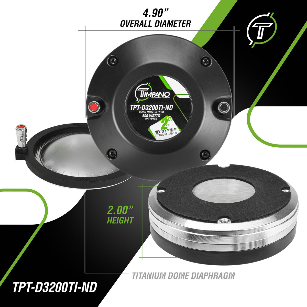 4x Timpano TPT-D3200TI-ND 2