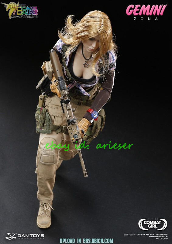 DAMTOYS 1/6 Scale Combat Girl Series Gemini Zona Action Figure