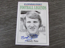 Sandy Pate Mansfield Town & Watford Football Player Hand Signed Card