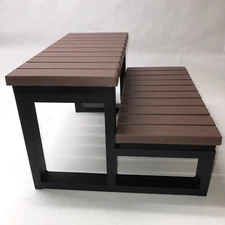 ACYED Hot Tub Steps Upgrade Universal Aluminum Spa 2022 BROWN color Steps