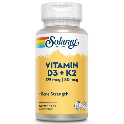 Solaray Vitamin D3 & K2 125/50 mcg - ***120 Veg Caps