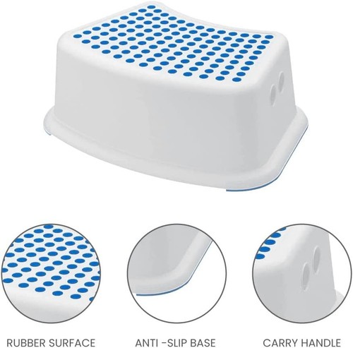 Children's Foot Step Stool Anti Slip Grip Toilet Potty Training Bathroom Strong - Picture 4 of 12
