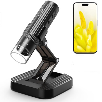 TOMLOV Digital Microscope Coin Microscope 50-1000X Magnification Handheld Used