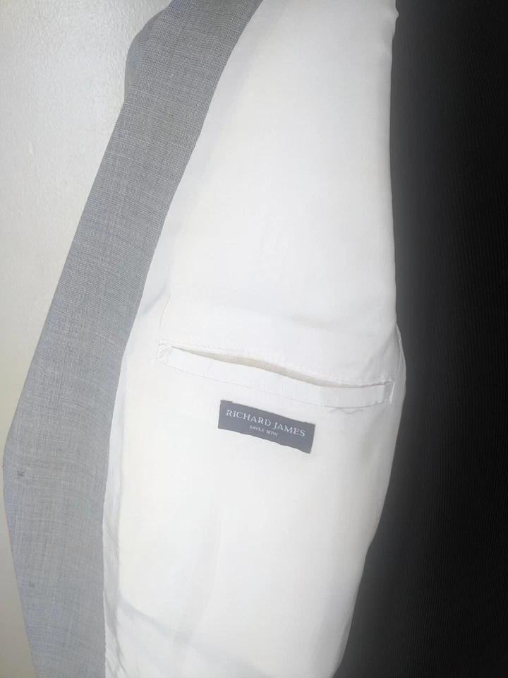 Abrigo deportivo Richard James raro hecho en Inglaterra 100 % lana - sin pantalones - 44 largo Foto 4 de 4