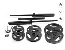 CAP Barbell Olympic Weight Set, 110 lbs.