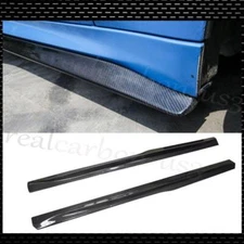 FOR 14-19 BMW F80 F82 F83 M3 M4 PSM STYLE CARBON FIBER SIDE SKIRT LIP 2Dor 4Dor