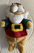 Vintage 2001 Winnie the Pooh Santa Claus Bean Plush Disney Store Christmas
