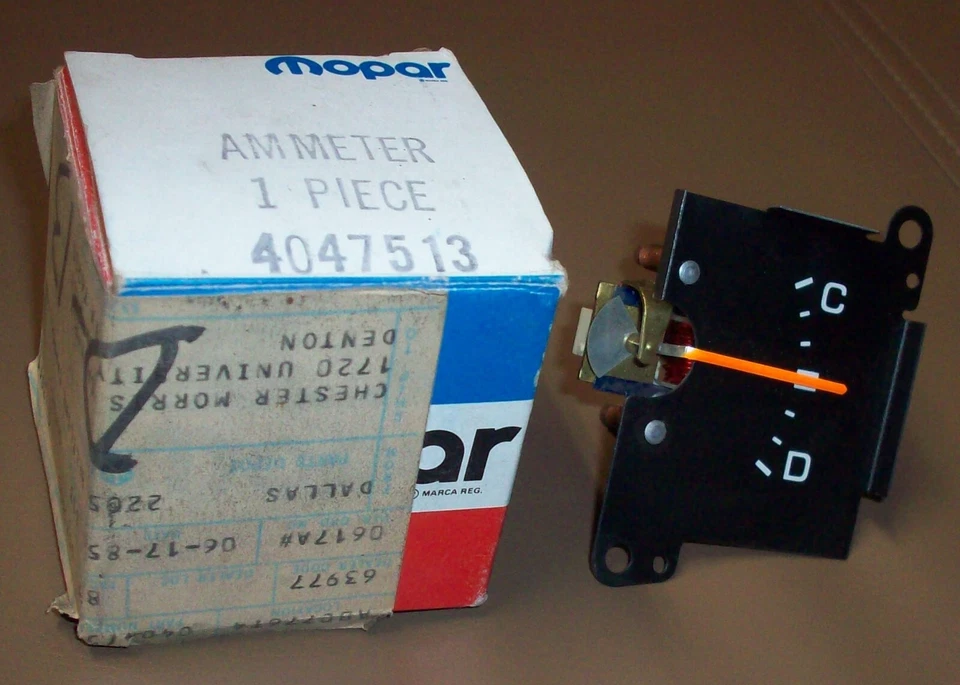 1980 - 1983 Dodge Mirada / Chrysler Cordoba Ammeter NOS Mopar 4047513 80 - 83 - Image 2 of 4