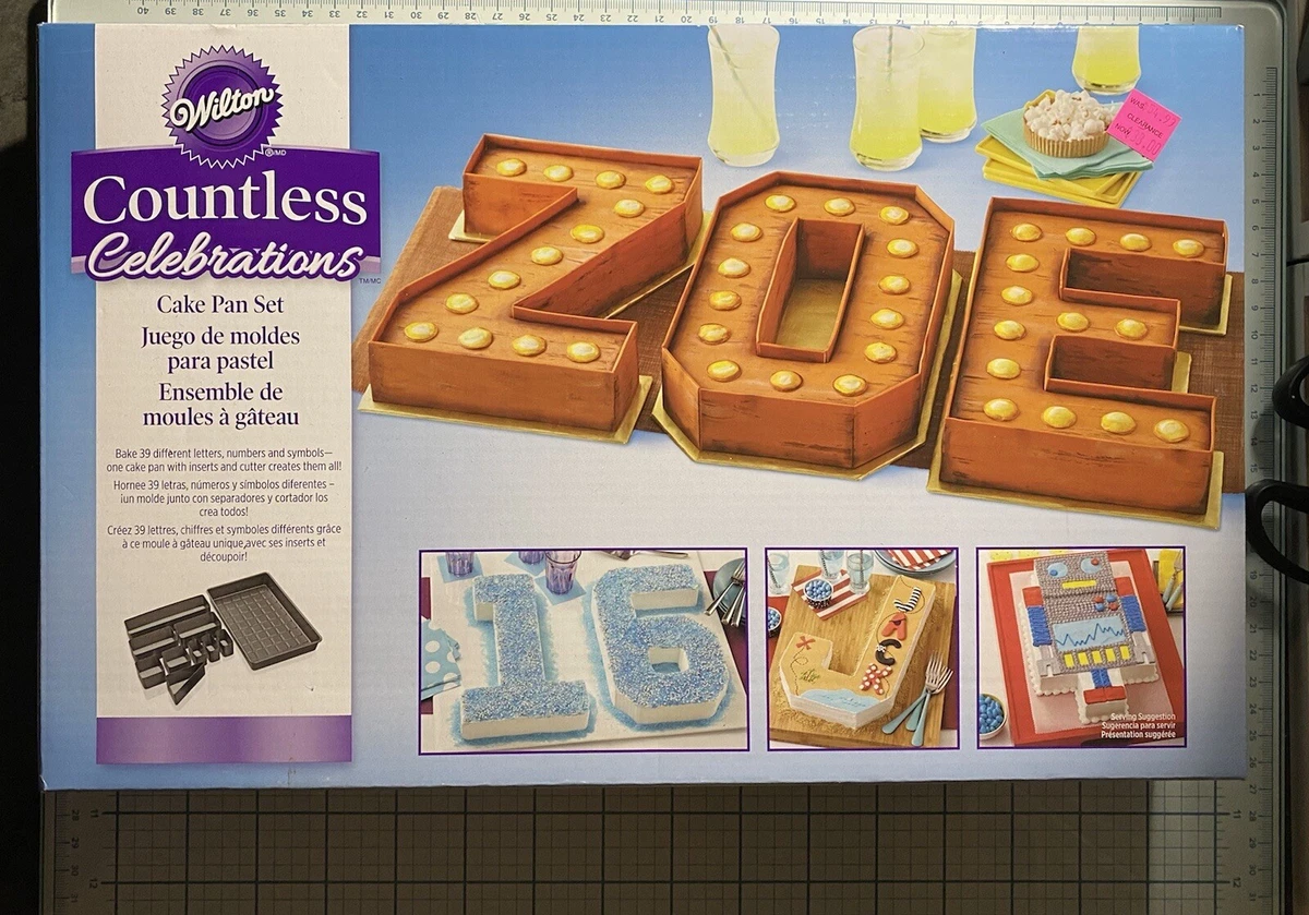 Numbers and Letters Cake Pan