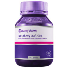Henry Blooms Raspberry Leaf 2000mg 60 Capsules Female Reproductive Tonic Vegan