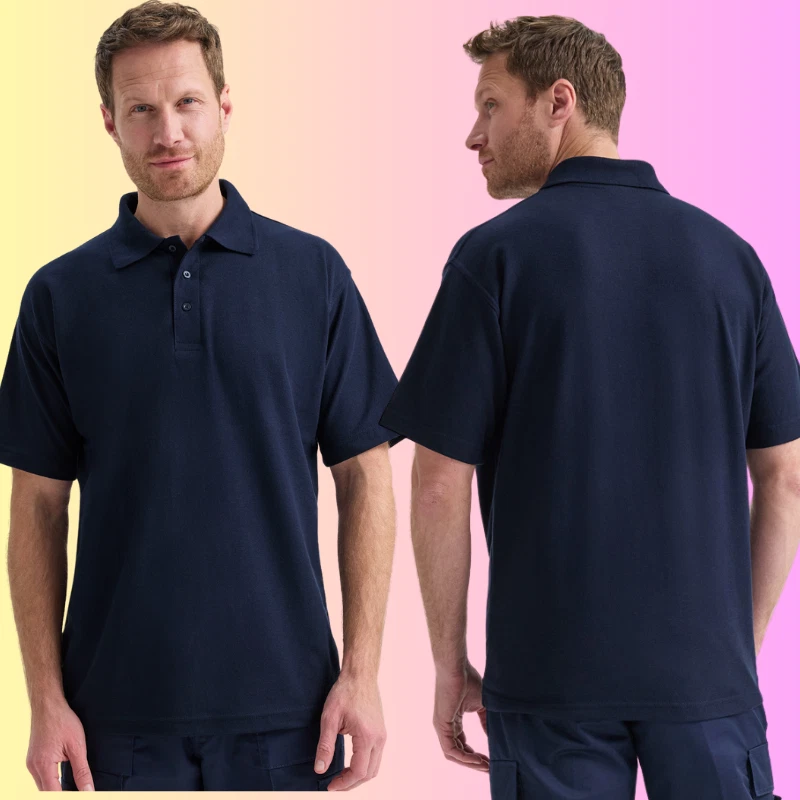 UNEEK Plain Unisex Polo Shirts UC101, Classic Casual Work Polo shirt 1 & 3 Lot - Image 4 of 4