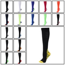 Women Men Compression Nylon Sport Sock Ankle Support Running Football Calf Sock.