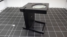 3x / 2" Illuminated Folding Magnifier with Built in Ruler on Base, Glass Lens