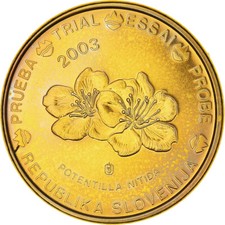 [#385624] Slovénie, 10 Euro Cent, 2003, unofficial private coin, FDC, Cuivre pla