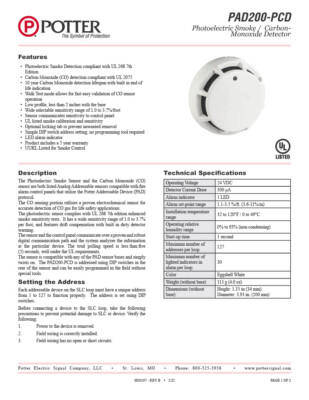 potter pad200pcd