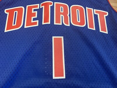 Detroit Pistons NBA Basketball Jersey #1 Allen Iverson