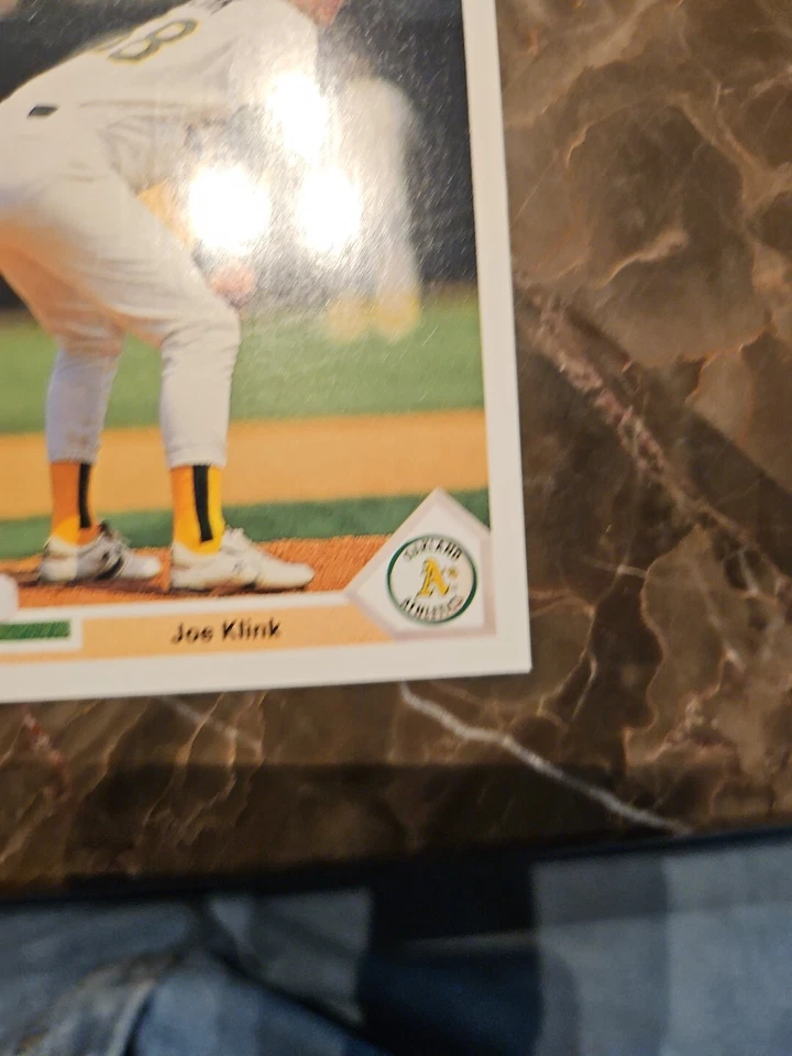 1991 Upper Deck #468 Joe Klink - Oakland Athletics  - Image 3 of 4