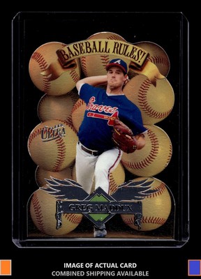1997 Ultra #5 Greg Maddux Baseball Rules! Atlanta Braves