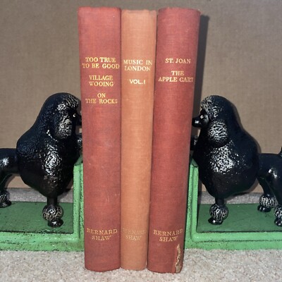 3X VTG George Bernard Shaw 1930s 40s Hardback Book Bundle Constable and Company