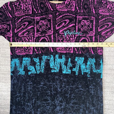 Chemise Vintage Années 90 Pipeline - Motif Surf/Skate Tribal - Taille L - Occasion Très Bon État