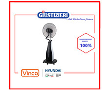 70727 VENTILATORE CON NEBULIZZATORE VINCO 45CM 80W GARANZIA 2 ANNI