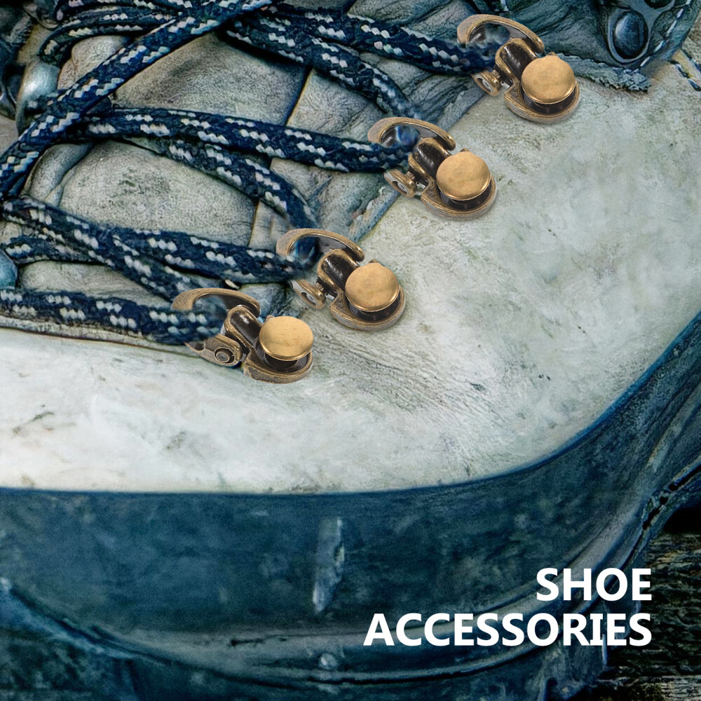 APL 20 Pezzi Fibbia Per Scarpe da Escursionismo Lacci Riparazione Occhielli Ganci Stivali