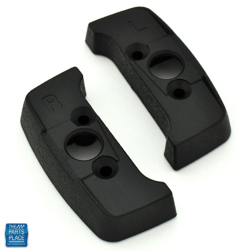19731981 GM Seat Belt Shoulder Guide Escutcheons Black Pair eBay