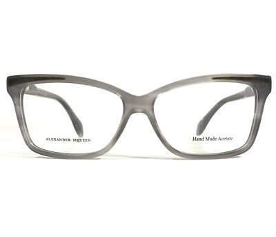 Alexander McQueen Brillengestelle AMQ 4207 N9H Klare Graue Cat Eye 53-13-140