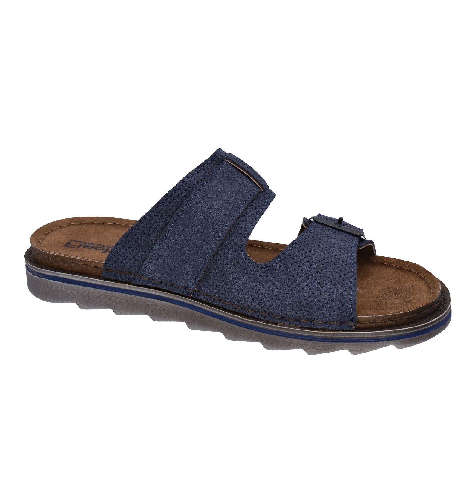 SAOLA Fischer Sandalo Uomo Due Cinghie Sole In Pelle Lars 526661