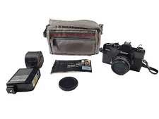 Vivitar 220/SL 35mm SLR Film Camera with 50mm 1:1.8 Lens, Bundle