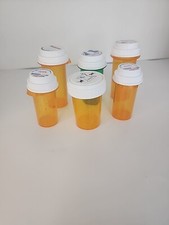 6 Empty Prescription Bottles