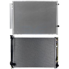 Radiator&AC Condenser Cooling Kit For 07-10 Toyota Sienna 3.5L 3456CC V6 5-Door