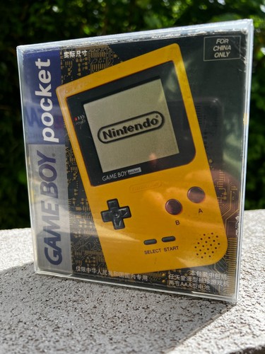 Super selten! Gelb NUR FÜR CHINA CHN Gameboy Pocket GBP Nintendo GB Konsole