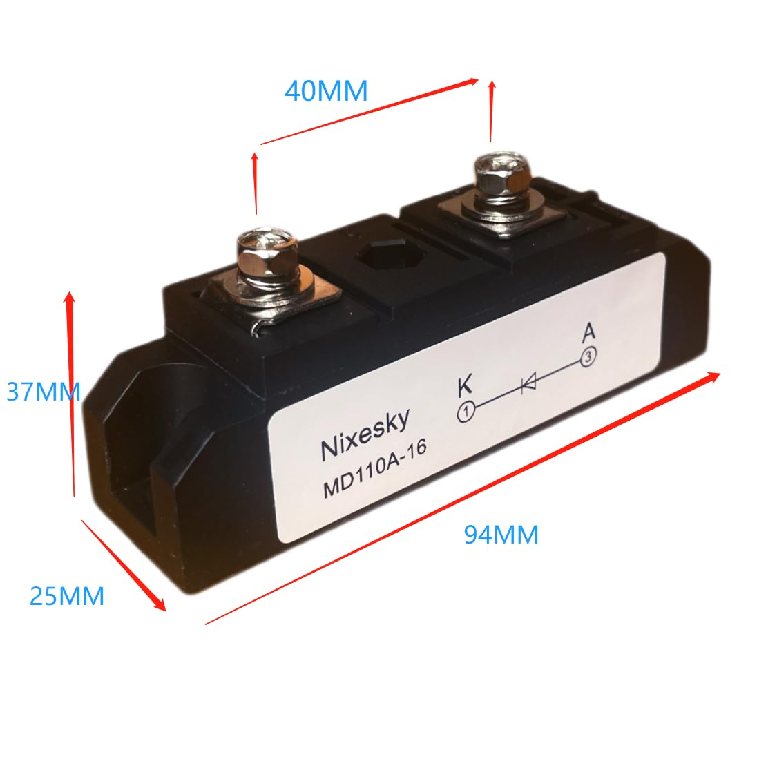 Nixesky Solar Diode Anti-Reverse One Way 12V 1 Diodes MD