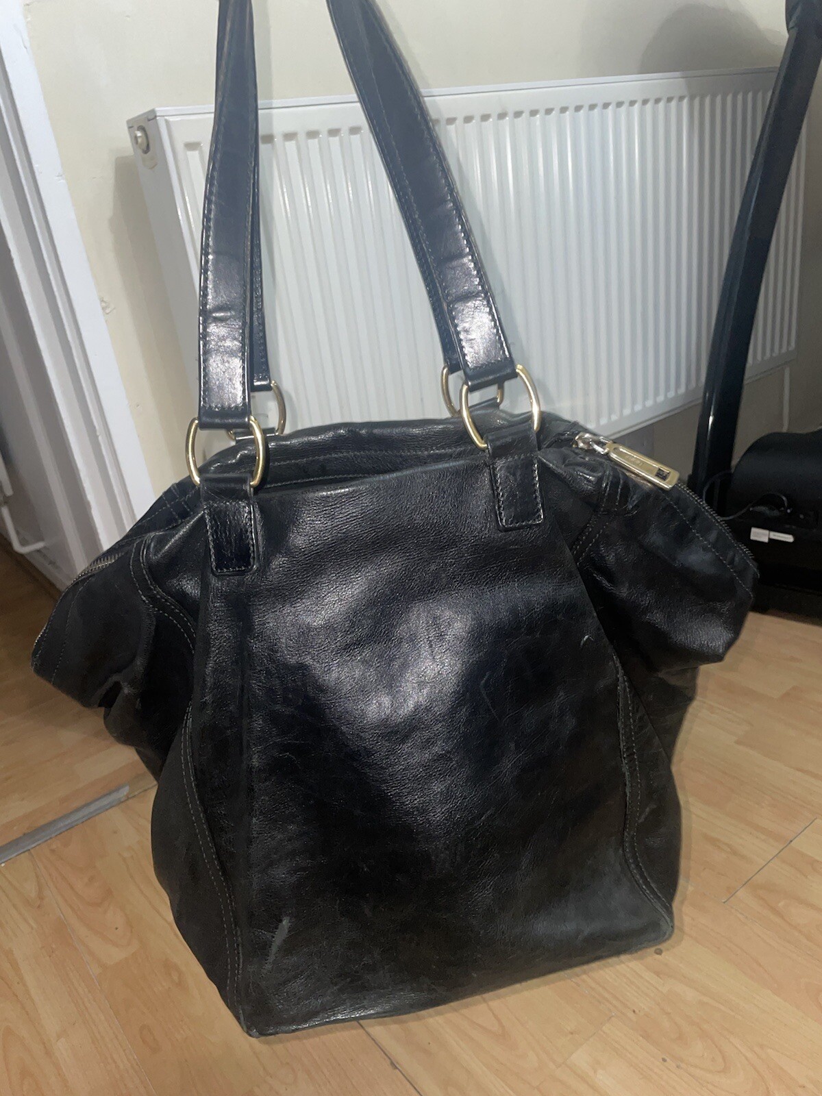 YSL Yves Saint Laurent Rive Borsa Sinistra In Pelle Grande Borsa Tote Autentica