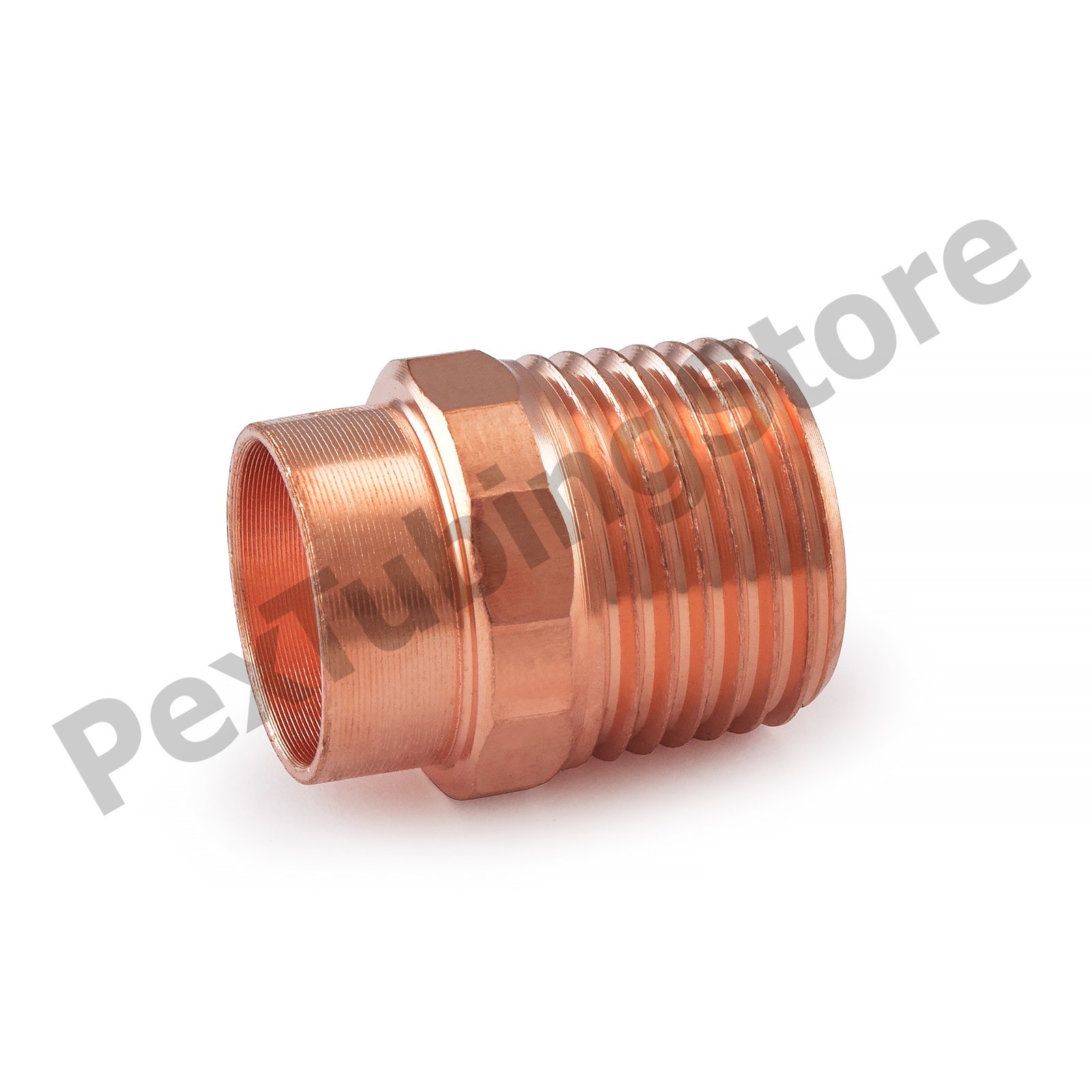 1/2" C x 1/2" Male NPT Threaded Copper Adapter