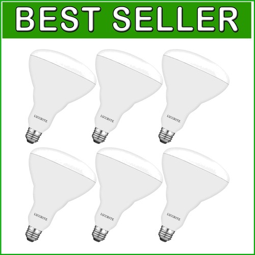 Durable 3500K Dimmable LED Flood Light Bulbs - 13W, Pack of 6, Energy Efficient