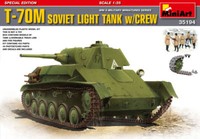 T-70 Soviet Light Tank W / Crew Kunststoff Kit 1:3 5 Modell Miniart