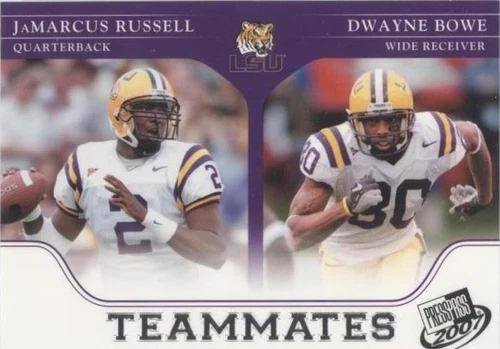 2007 Press Pass Dwayne Bowe JaMarcus Russell #91