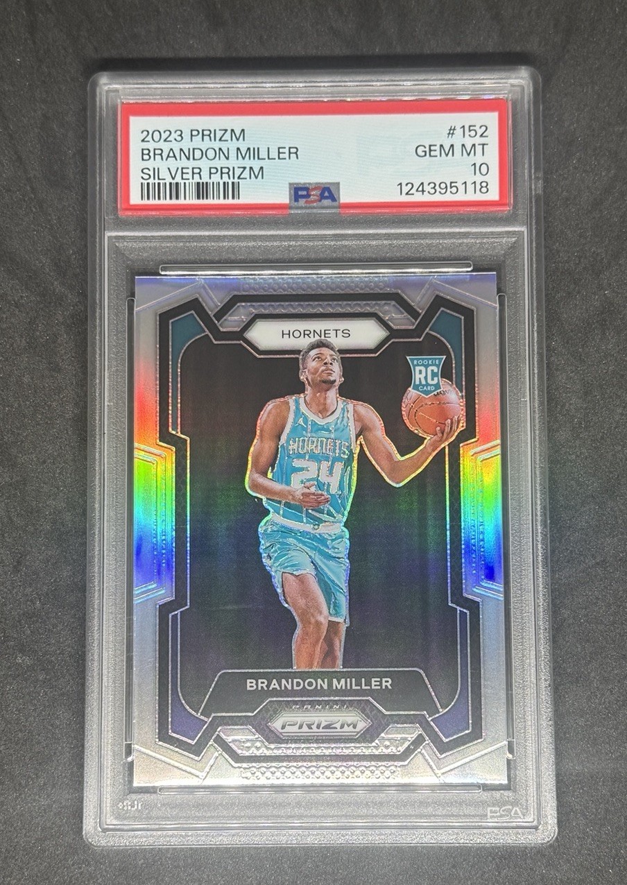 2023 Prizm Brandon Miller Silver Prizm Rookie PSA 10 #152 HORNETS