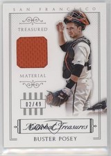 2015 Panini National Treasures Treasured Materials 2/49 Buster Posey #46 7xr