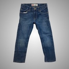 Levi's 511 Slim Jeans Kids Size 8 Regular Blue Excellent Adjustable Waist